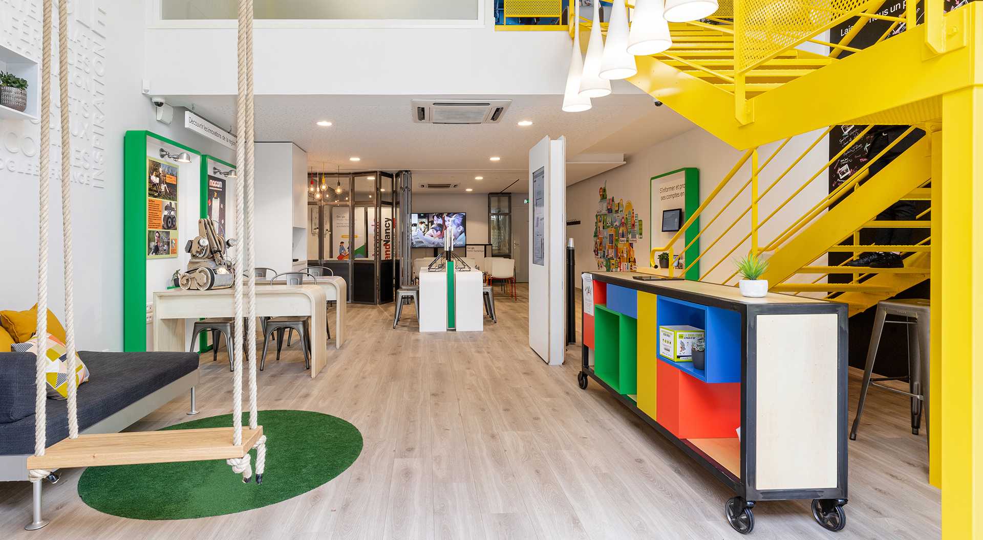 Aménagement intérieur des locaux d'une start-up par un architecte à Lille