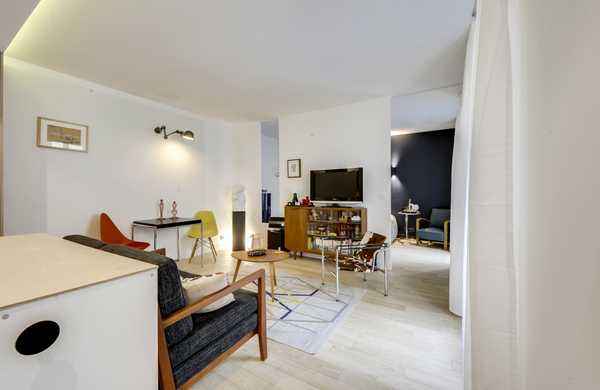 Rénovation complète d'un appartement 2 pièces par un architecte d'intérieur à Lille