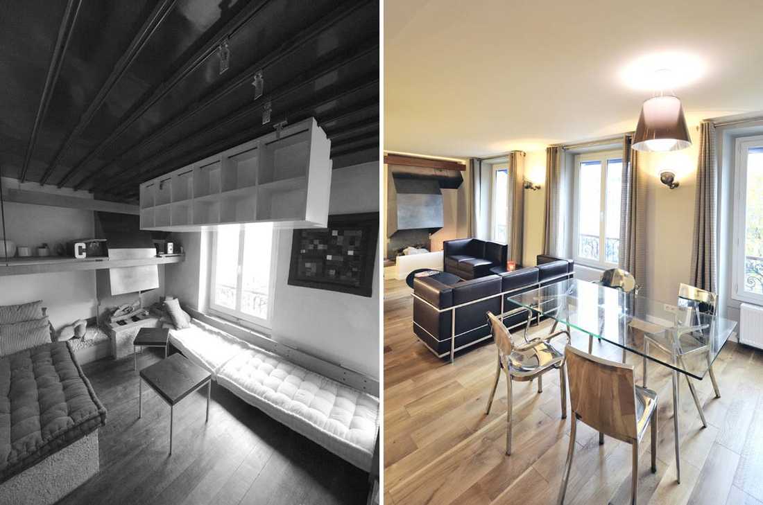 Aménagement d'un appartement atypique par un architecte d'intérieur à Lille