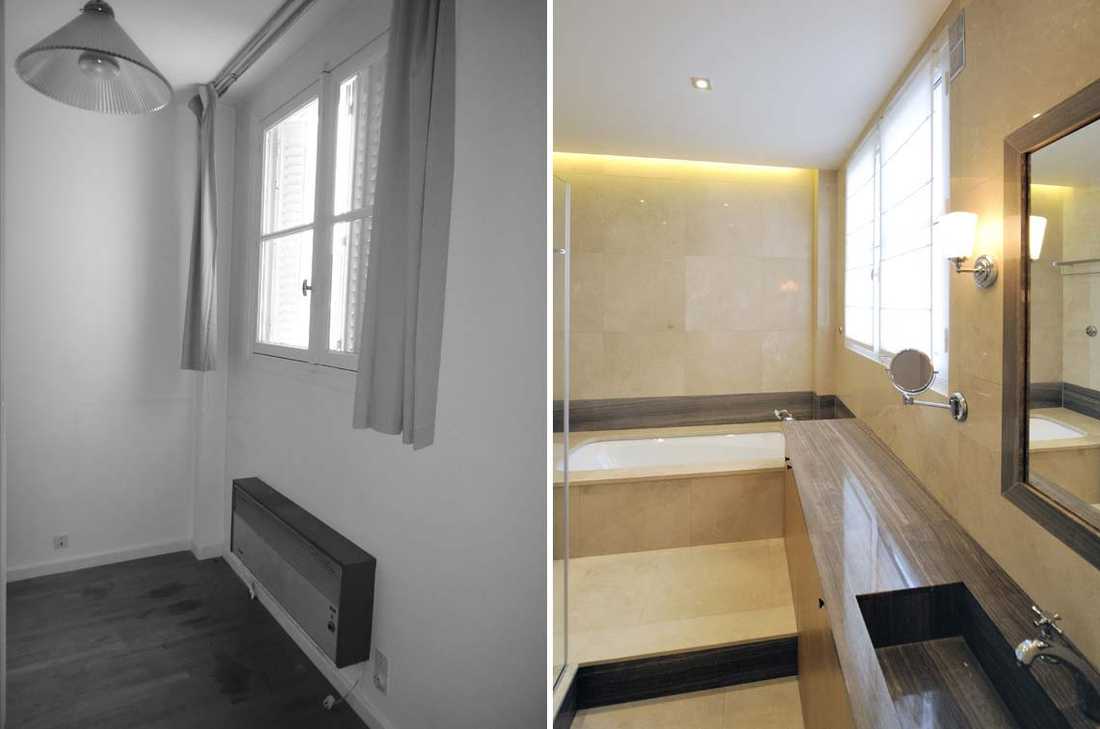 Photo Avant - Après d’architecture d’intérieur dans un appartement de trois pièces à Lille