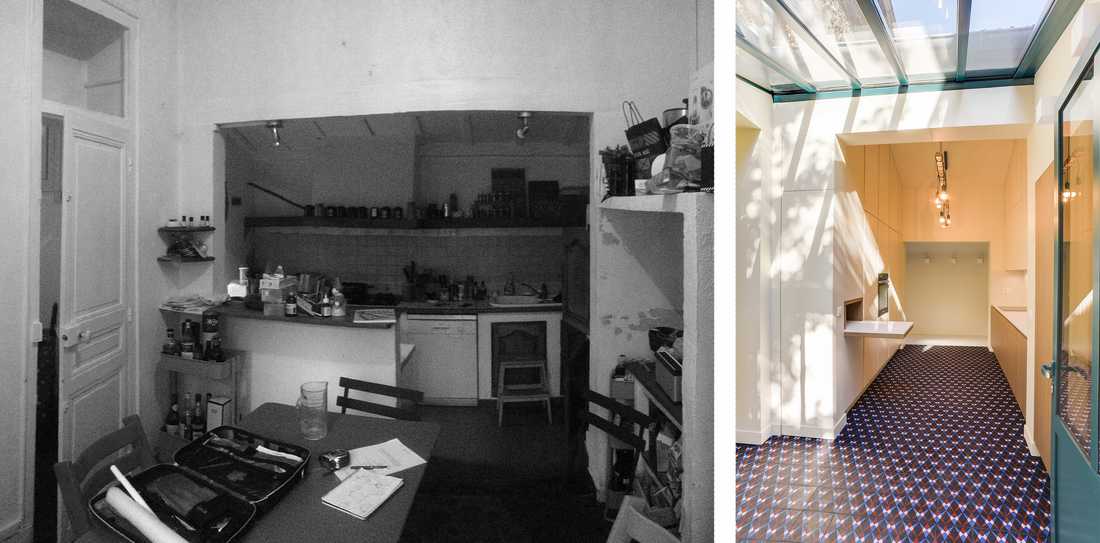 Avant-après : Rénovation de la cuisine d'une meulière par un architecte d'intérieur à Lille