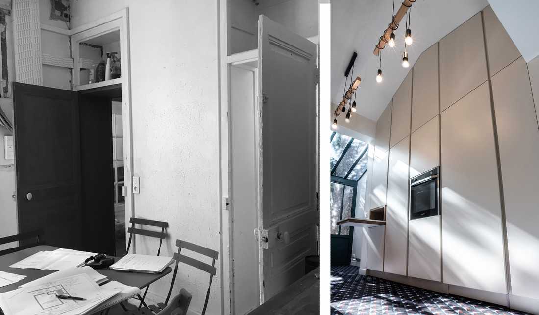Réhabilitation d'une cuisine par un architecte en photos avant-après