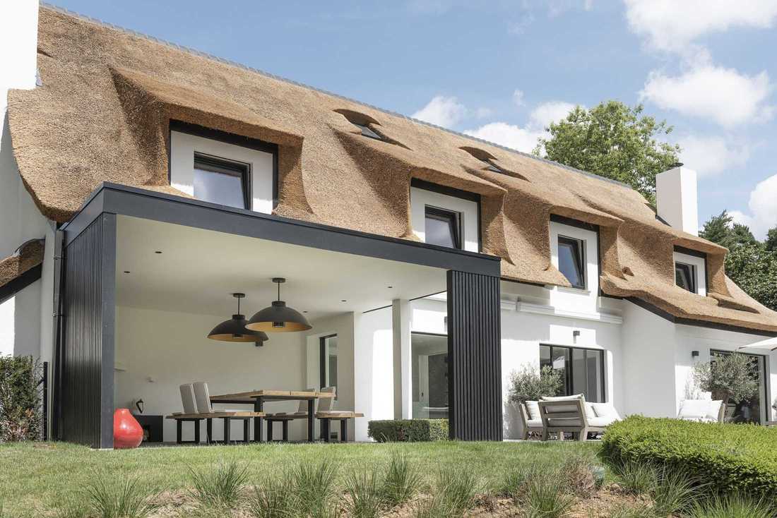 Pool house created by an architect in Lille